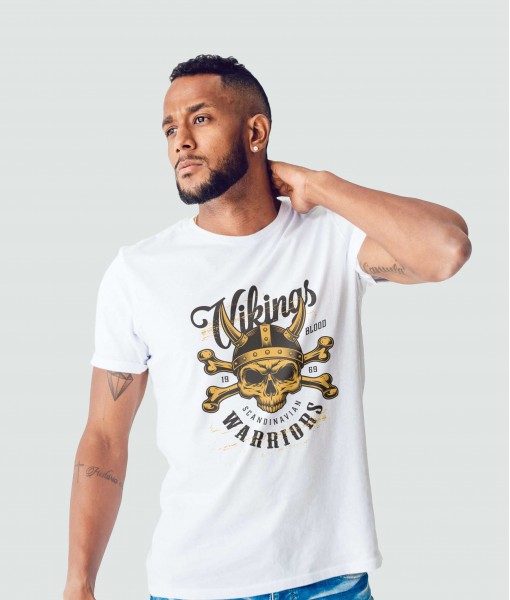 Мъжка тениска с щампа Готика Vikings Warriors